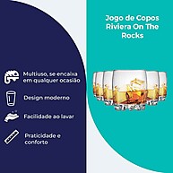 Copo de Vidro Riviera On The Rocks para Whisky 6pcs: Elegância e Estilo em Cada Gole - imagem 2