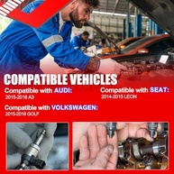 Kit 4 Injetores de Combustível 06L906036C para Audi A3, Seat Leon e VW Golf | OE 06L906036J - imagem 3