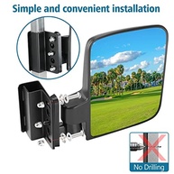 Espelho Retrovisor BETOOLL para Carrinho de Golfe: Visão Ampla e Instalação Sem Furos - imagem 4