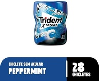 Trident, Goma de mascar XSenses Peppermint Hortelã Garrafa 54g 0 açucar - imagem 2