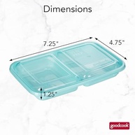 Good Cook - Marmita 2 Compartimentos Azul com Tampa | Segura, Prática e Versátil para Refeições e Lanches - imagem 4