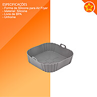 Forma de Silicone Air Fryer: Cozinhe Sem Gordura! - imagem 2