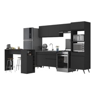 Armário de Cozinha com Bancada Gourmet Veneza Multimóveis - Design Moderno e Espaço Otimizado - imagem 2