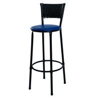 BANQUETA ALTA ENCOSTO ESTRUTURA REFORÇADA PARA COZINHA, BAR E ÁREA GOURMET - DESIGN MODERNO AZUL - imagem 1