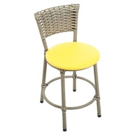 Banqueta Baixa Encapada Amarela - Ideal para Cozinha e Área Gourmet Moderna - imagem 4