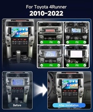 Central Multimídia Android 9" para Toyota 4Runner 2010-2022: CarPlay Sem Fio, GPS e Som Premium - imagem 3