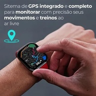 Smartwatch BIP 6: IA, GPS, AMOLED 1.97", Ligações, 5 ATM, Bateria 24 Dias - Vermelho Original - imagem 2