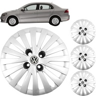 Jogo 4 Calotas Aro 14 VW Gol, Voyage e Saveiro G5/G6/G7 (2008-2017) Grid GR117CA com Adesivo Resinado - imagem 1