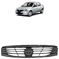 Grade Frontal Logan 2010-2013: Preto Texturizado - imagem 1