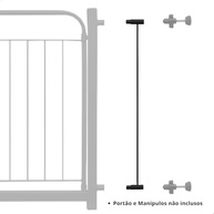 Extensor Prolongador para Porteira e Grade Pet 69cm - Aço com Pintura Epóxi | Tamanhos 5, 10, 15 e 20cm - imagem 2