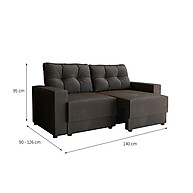 Sofá Retrátil Lubeck: Conforto em Suede Grafite - imagem 2