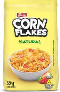 KiSabor Corn Flakes Tradicional Natural Cereal Matinal Kisabor 220 Gramas - imagem 1