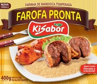 KiSabor Farofa Pronta Com Tempero Kisabor 400 Gramas - imagem 4