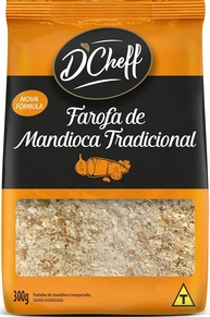 D´Cheff Farofa De Mandioca Tradicional 300 Gramas - imagem 1