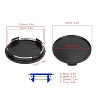 EVGATSAUTO 4pcs Centro de Cubo Roda Com Grampo de Metal Seguro Usado para Carros e Veículos Universal 63mm Cubs de Proteção Caps Tampa Tampa do Impacto Resistindo - imagem 3