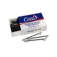 Grampos Ricca Nº7 Preto 100un – Penteado Perfeito sem Dor - imagem 1