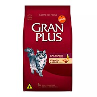 Gran Plus Gatos Castrados: Ração Premium 10,1Kg - imagem 1