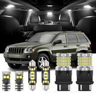 Kit Luz LED Interna 16 Peças + Ré para Jeep Grand Cherokee WJ WK 1999-2006 - Branco Puro - imagem 1