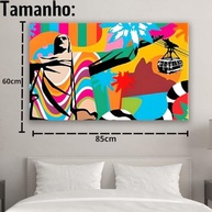 Quadro Decorativo Rio de Janeiro - Tela Canva Grande para Sala e Escritório - imagem 4