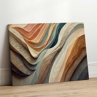 Quadro Decorativo Abstrato Moderno em Canvas - Grande Formato para Sala, Quarto e Escritório - imagem 3