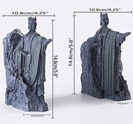 Suporte de Livros Decorativo em Resina - Design Hobbit Senhor dos Anéis Azul Grande - imagem 3