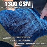 Toalha de Secagem de Carro WEST BROS 1300 GSM - Secagem Profissional Extra Grande (101x61cm) - imagem 4