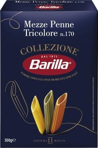 Barilla Macarrão Grano Duro Mezze Penne Tricolori 500G - imagem 3