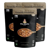 Kit 3 Granola Premium Vegana Castanhas Frutas 200g cada Tia Sônia - imagem 1