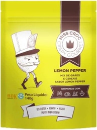 Kit 3X: Granola Crispy Lemon Pepper Sachê Miss Croc 140g - imagem 1