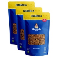 Kit 3 Granola Tradicional Castanha Fruta 800g cada Tia Sônia - imagem 2