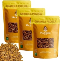 Tia Sônia, Kit 3 Granolas Paçoca Pé de Moleque e Pasta de Amendoim 120g cada Tia Sônia - imagem 2