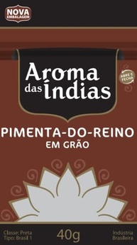 Aromas da Índia Pimenta Do Reino Em Grãos 40 Gramas - imagem 2
