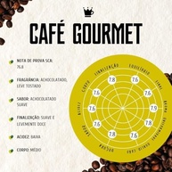 Café Em Grãos Gourmet Torrado 250g REI DO CAFE 100% Arábica Alta Mogiana Cafeteria Tradicional de Santos - imagem 3