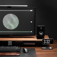 Stand para Monitor Pro K3 Grande com Suporte Celular Grátis – Base Ergonômica em MDF Branco para Home Office e Setup Gamer - imagem 2