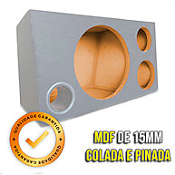 Caixa Trio Som Automotivo 10" 38L MDF 15mm - Gravão - imagem 2