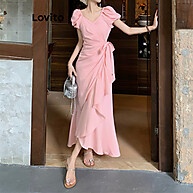 Vestido Lovito Elegante: Babados e Gravata - imagem 2