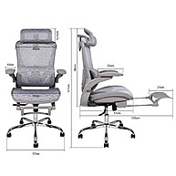 Cadeira Ergonômica Yesop Branca – Conforto Zero Gravity - imagem 2