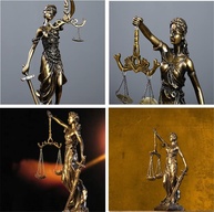 Estátua da Deusa da Justiça - Design Clássico Grego para Escritório, Mesa e Jardim | Escultura Artesanal em Resina (11,4 x 6,9 x 28,4 cm) - imagem 4