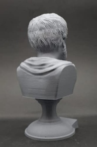 Escultura Estátua Busto de Aristóteles - Filósofo Grego em Resina Branca - imagem 4