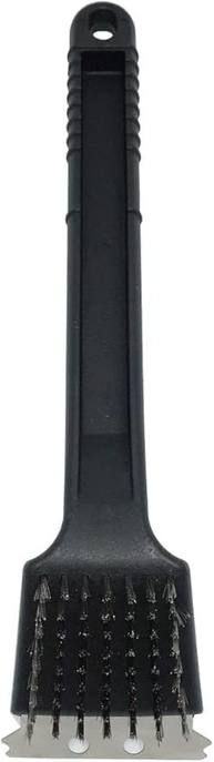 Escova de Aço com Raspador para Grelha de Churrasco 30cm - Limpeza Profunda e Fácil - imagem 1