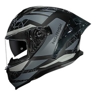 Capacete Norisk Strada II Evoque Matte Black Grey: Segurança e Estilo para Sua Pilotagem - imagem 2