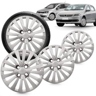 Kit 4 Calotas Aro 15 Prata Gol Voyage G6 2015-2016 Grid - Design e Proteção - imagem 2