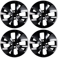 Calota Polo Track Aro 15" Preto Brilho Grid - Jogo 4 Peças (2021-2024) - imagem 1
