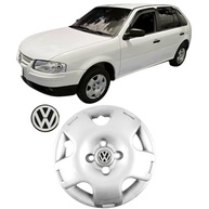 Jogo 4 Calotas Aro 13 VW Gol G3/G4 (2000-2014) Grid GR060CA com Adesivo Resinado Logo VW - imagem 3