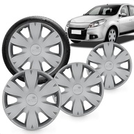 Kit 4 Calotas Aro 14 Grid Prata para Clio, Sandero e Logan (2011-2013) - Design Grid com Fixação por Pressão - imagem 2