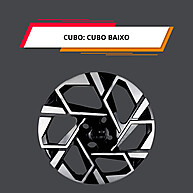 Calotas HB20/HB20S Aro 14: Preto/Prata - Grid - imagem 2