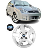 Jogo 4 Calotas Aro 14 Ford Fiesta 2004-2012 Grid Preto Resinado - Design Esportivo e Proteção - imagem 3