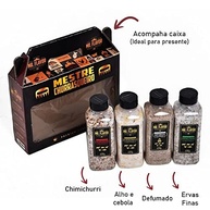 Kit Sal Grosso Temperado Para Churrasco 4 Unidades Mestre Churrasqueiro - imagem 3