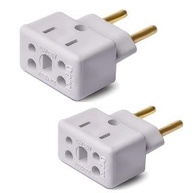 Kit 2 Adaptadores Tomada Bob Esponja Benjamin 10A/20A - Plug Pino Grosso/Fino Bivolt - imagem 1