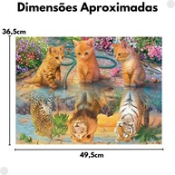 Quebra-Cabeça 500 Peças: Felinos Adoráveis Grow - imagem 2